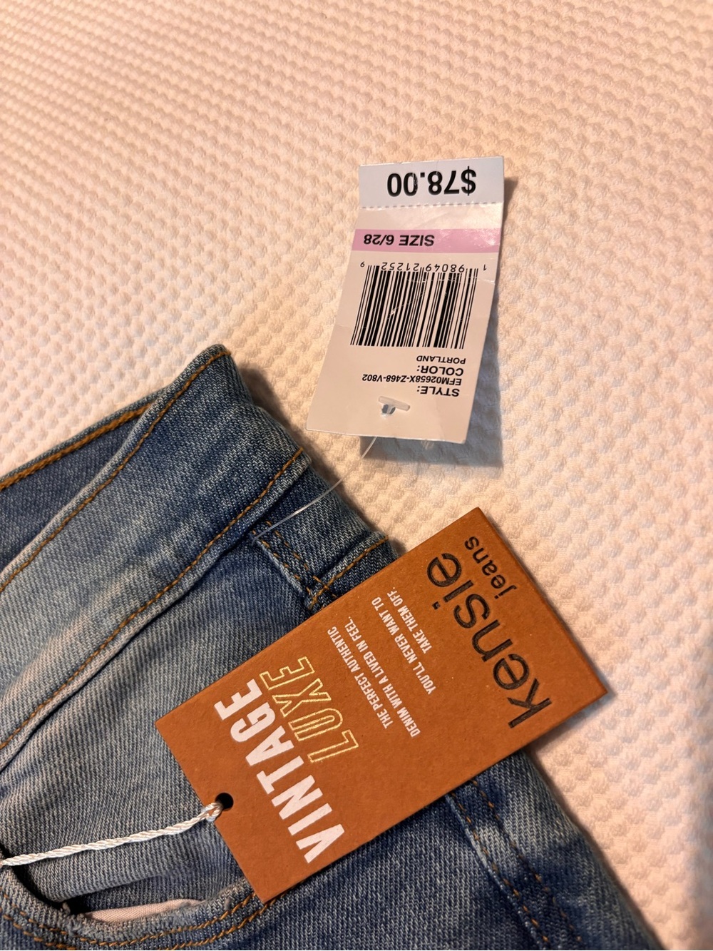 Kensie Light Blue Vintage Luxe Women's Jeans